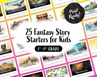 Creative Writing Prompts For Kids, Story Starters, Writing Practice, Homeschool Writing, 1st Grade, 2nd Grade, 3rd Grade, Printable