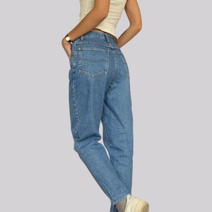 Vintage anni '90 Mom Jeans / Denim / Taglia 32 / XXS / XS / Cotone / Blu / Dutyfree / Vita alta / Petite