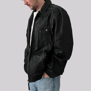 2000s Leather Jacket - Etsy
