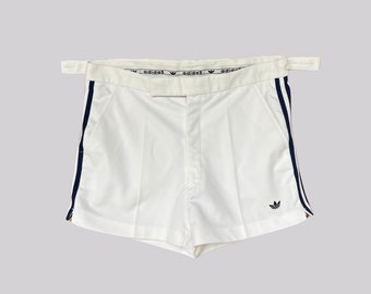 Pantaloncini da tennis Adidas vintage anni '80/'90 / L / Pantaloncini / Bianco / Taglia 50 / Pantaloncini sportivi / Retro / Vecchia scuola