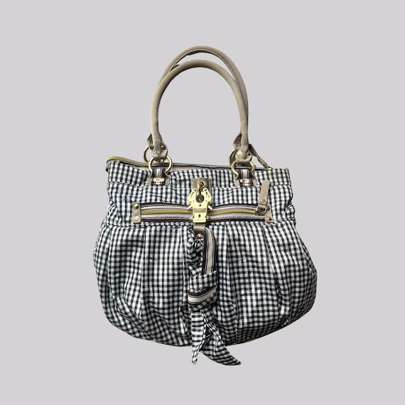Vintage bag George Gina & Lucy / Mary Lou / Y2K / 2000s / Black and white checkered /