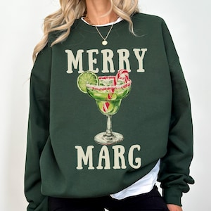 Merry Margarita Christmas Sweatshirt Margarita Gifts Friendmas Ugly Xmas Sweater Margarita Shirt Christmas Sweater Christmas Party Pajamas