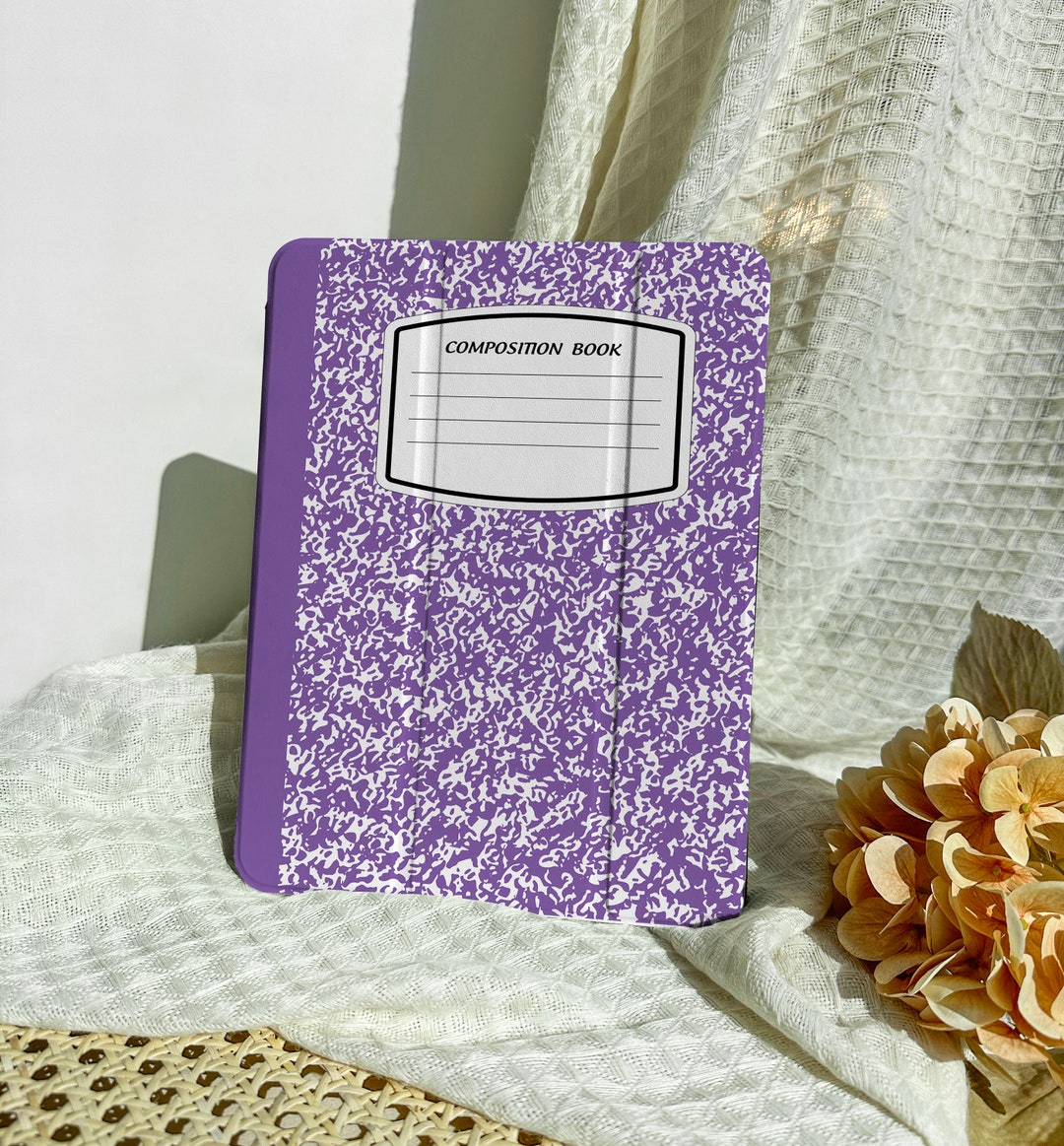 Composition Book iPad Case With Pencil Holder for iPad 10.2 9.7 10.5