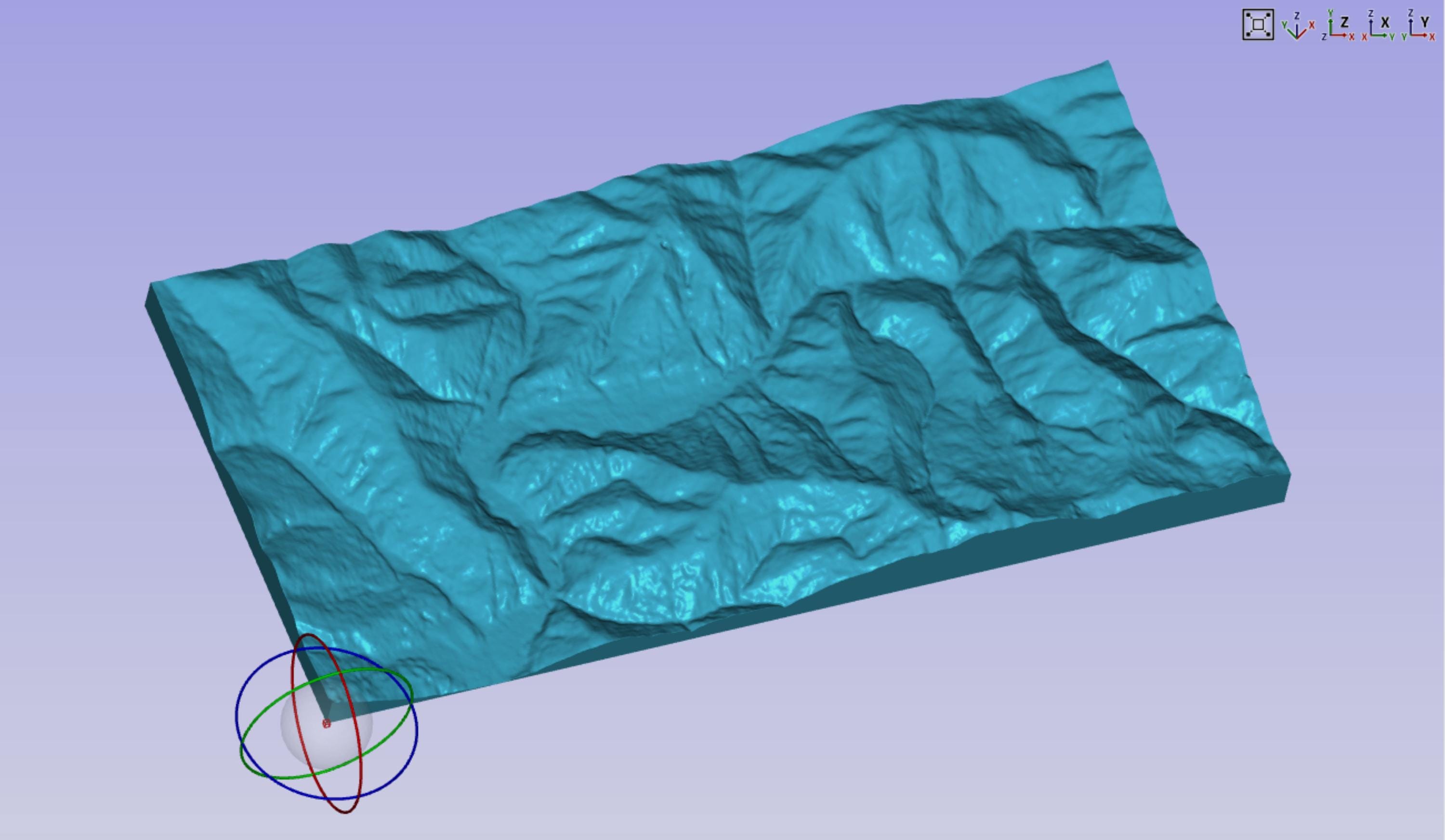 Custom 3D Terrain Map STL for CNC Carving | Personalized Topographic ...