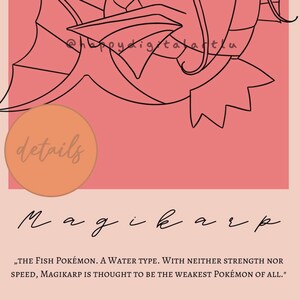 Magikarp Poster - Pokémon First Generation Wall Art, INSTANT DOWNLOAD ...