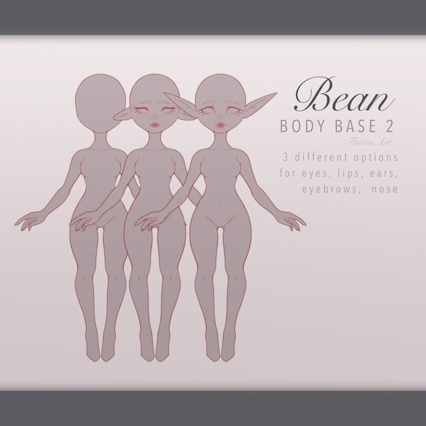 Chibi Body Base Png - Etsy