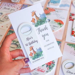 Personalized Baby Shower Magnet Favors, Custom Baby Shower Gifts, Baby Shower Souvenir Magnet, Bottle Opener Baby Shower Favor Girl and Boys