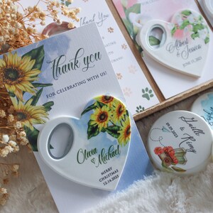 Wedding Favours with thank you tag card for guest