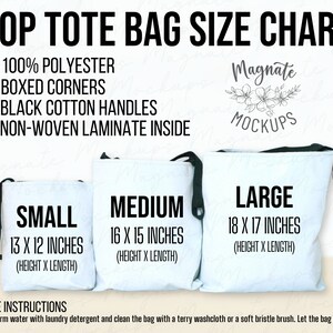 Printify AOP Tote Bag Mockup Bundle: Shopping Bag PSD JPG (Digital Download) image 6
