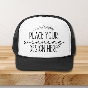 black trucker cap mockup printify baseball cap mockups hat mock ups black white trucking hat mock up blank caps sublimation svg AI download