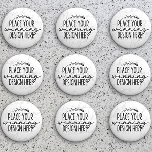 multiple button pin mockup printify PSD smart object pinback button mock up blank button mock up mock minimalist metal buttons jpg download