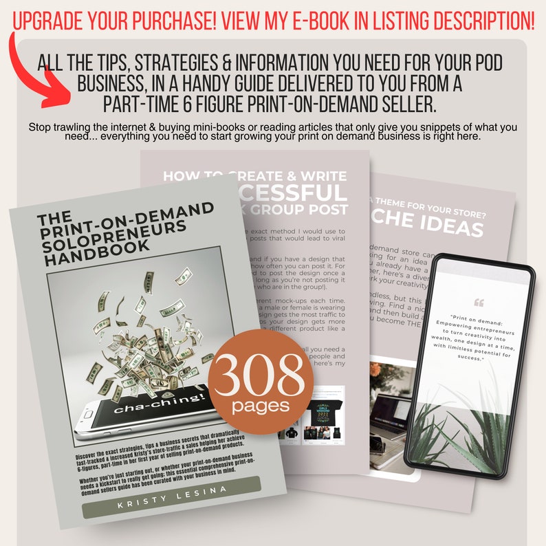 a brochure with a picture of a plant and a cell phone