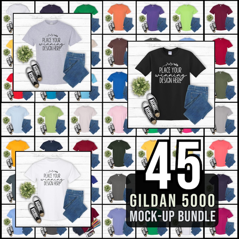 4000+ Mockup MEGA Bundle: AI Model & Flat Lay Gildan Bella Canvas Comfort Colors + much more Mockups (Digital Download) image 13