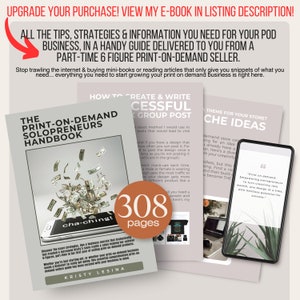 a brochure with a picture of a plant and a cell phone