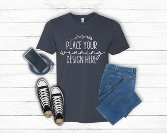 Bella Canvas Christmas Family Mockup Black Bella Canvas 3001 - Etsy