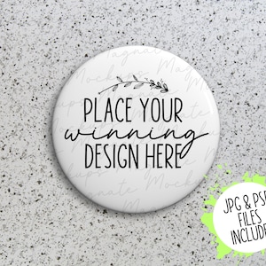 button pin mockup printify pinback mockups blank mock up safety backing pins mock ups minimalist metal buttons smart object PSD JPG download