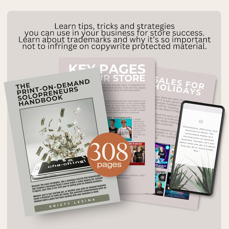 Print on Demand Solopreneurs Handbook: 300+ Page POD Business Guide (Ebook) immagine 4
