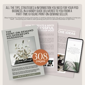 Print on Demand Solopreneurs Handbook: 300+ Page POD Business Guide (Ebook)