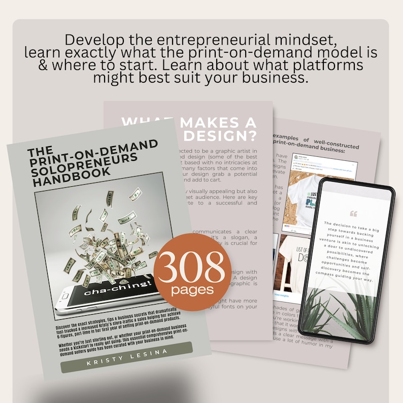 Print on Demand Solopreneurs Handbook: 300+ Page POD Business Guide (Ebook) immagine 3