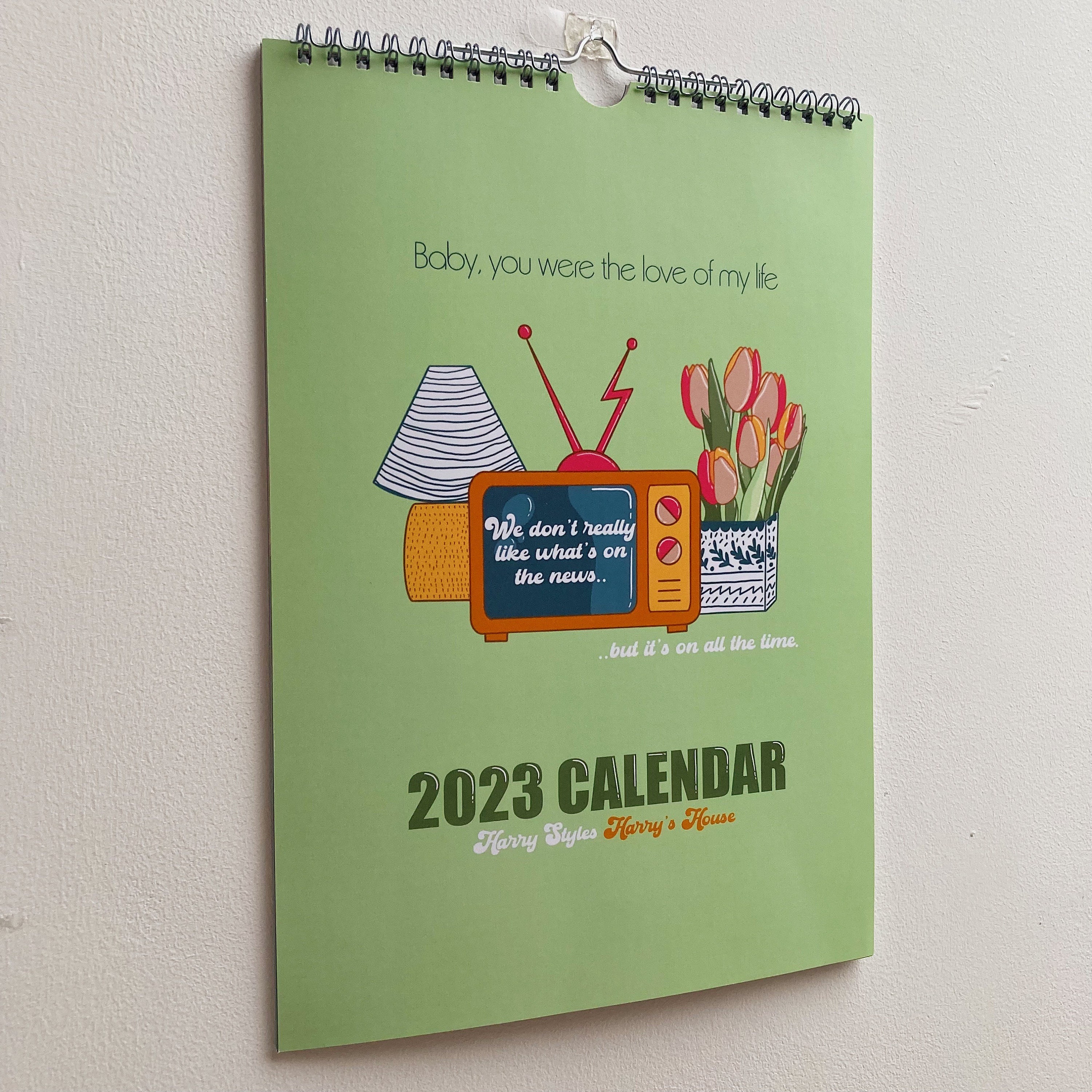 Harry Styles Harrys House A4 Wall Calendar - Etsy
