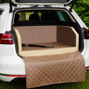 CopcoPet car dog bed two dogs travel bed dog bed trunk trunk bed car seat optionally with buckle system Mocca