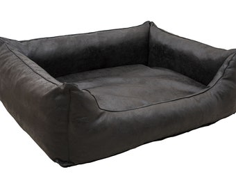 CopcoPet Hundebett Orthopädisch Hundekissen Hundesofa Emma Wildlederoptik waschbar