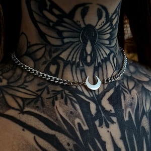 Crescent moon necklace