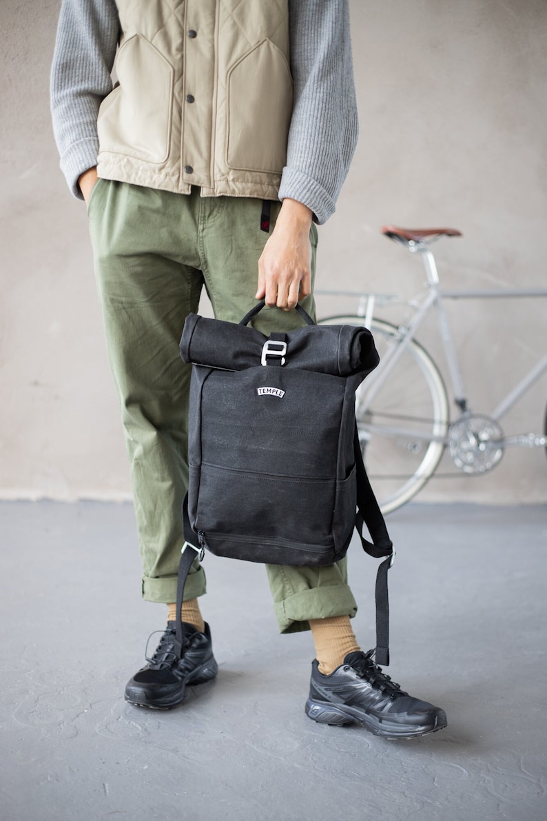TempleOutdoor Roll-Top Backpack