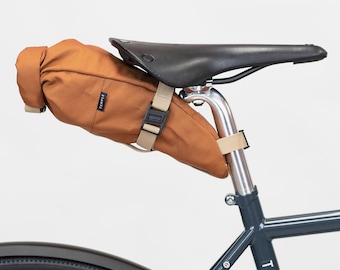 Weatherproof Bicycle Saddle Bag: Roll Top Design, 2L Capacity