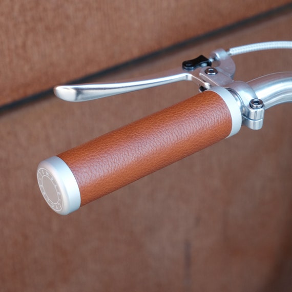 Premium Leather Bicycle bike Handlebar Grips Vintage Retro Bike Handles Classic Design Cycling Accessory. Eco Friendly Gift for Cyclist. Etsy