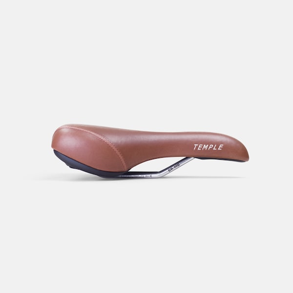 Selle de vélo en cuir végétalien, selle de vélo imperméable confortable, accessoire de vélo respectueux de l'environnement. Cadeau parfait pour cycliste.