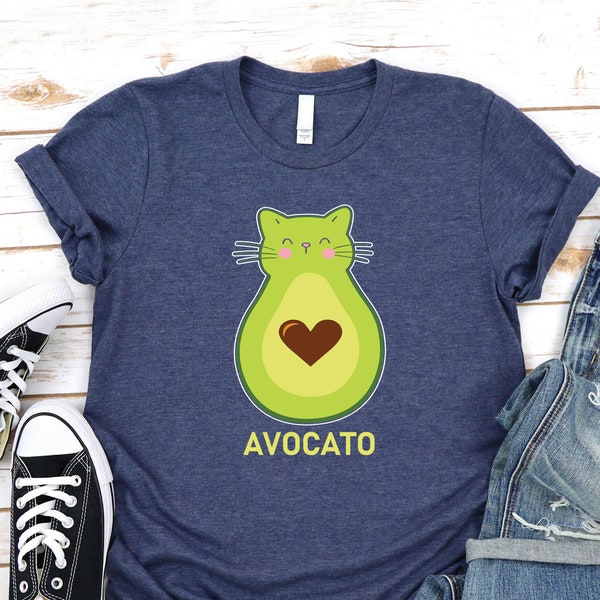 Avocato Shirt | Avocado Shirt | Funny Cat Shirt| Avocado Lover| Cat Shirt| Cat Lover Shirt| Kawaii Cat| Gift for Cat Lover| Funny Feline Tee