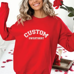 Custom Sweatshirt, Custom Quote, Vintage Custom Sweatshirt, College Sweatshirt, Retro College Letters Sweatshirt, Custom College Hoodie