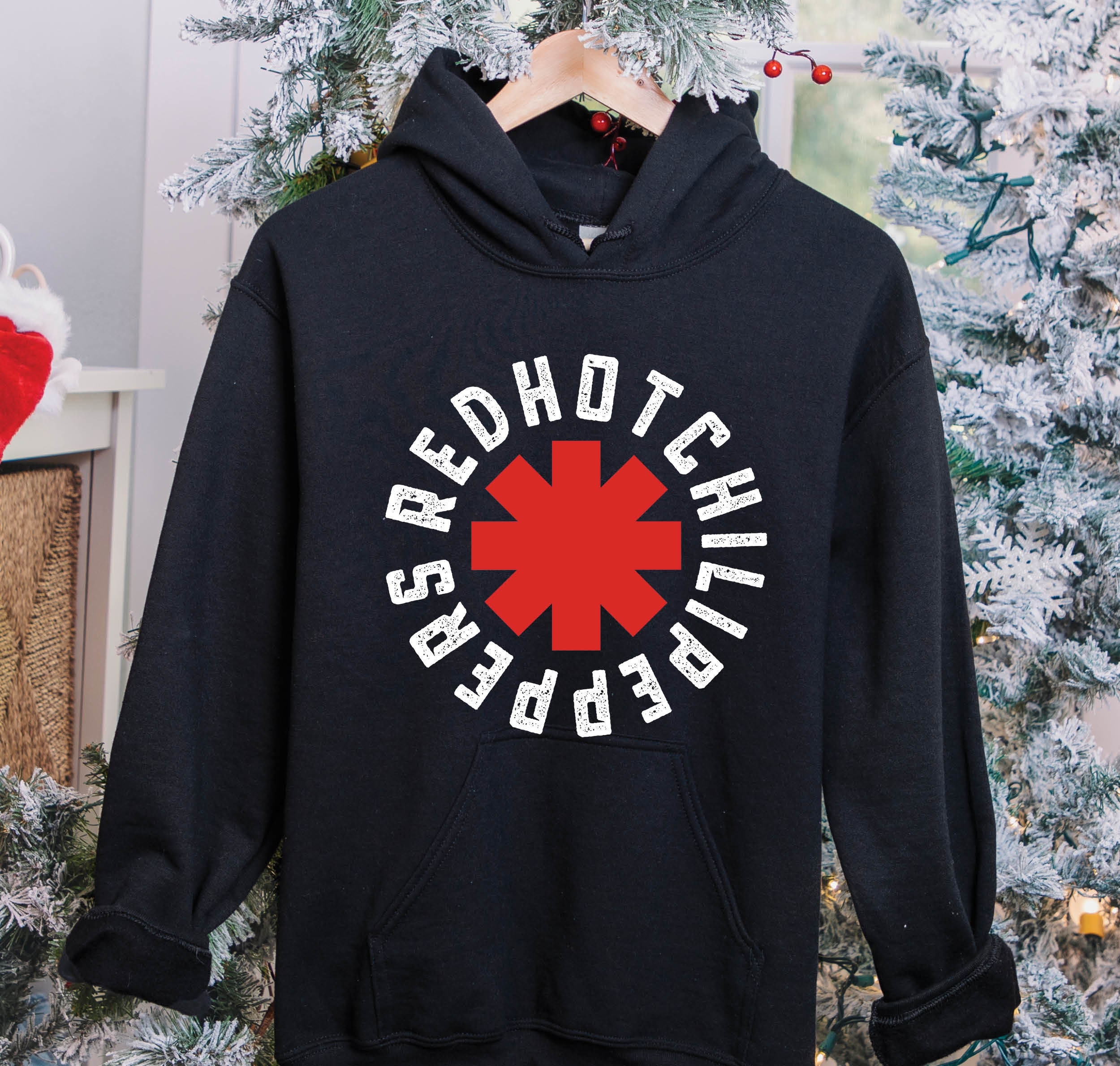 Hoodie red top hot chili peppers