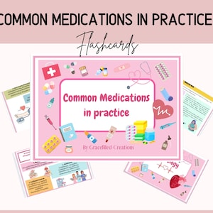 Cartes mémoire sur les médicaments courants en pratique