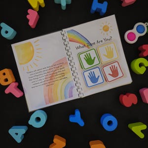 TÉLÉCHARGEMENT NUMÉRIQUE Zones de régulation,livre d'autorégulation,échelle des sentiments,livre de régulation émotionnelle pour enfants,ressources sur l'autisme,TDAH,Non verbal