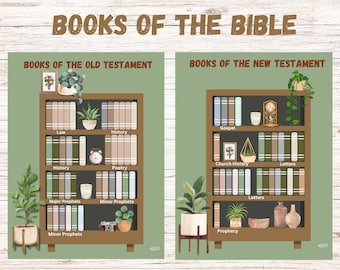 Gra pamięciowa „Księgi Biblii”: do szkoły niedzielnej do druku (do pobrania w wersji cyfrowej)