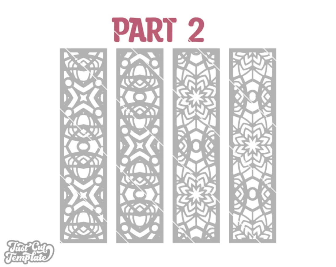 LESEZEICHEN SVG Vorlagen Set 28 Laser cut Wand Grill Panel - Etsy.de