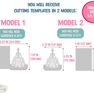 Quinceanera SVG Invitation, Princess girl pocket envelope, Princess wedding invitation SVG, Sweet sixteen invitation, Laser cut Cricut Cameo image 4