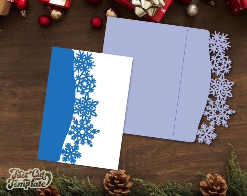 3 plantillas de corte de tarjetas plegables de felicitación navideñas de  5x7 SVG, corte láser Cricut Cameo ScanNcut (SVG, DXF, Studio3, eps, png),  descarga digital. - Etsy México, image size:1000x795