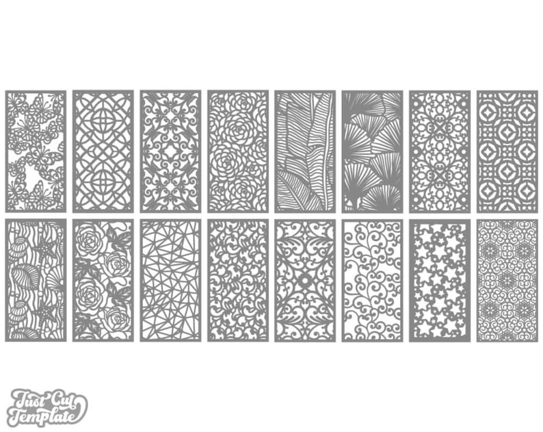 16 Laser Cut Panel Templates SVG Panels Set 12 Vector Etsy Australia