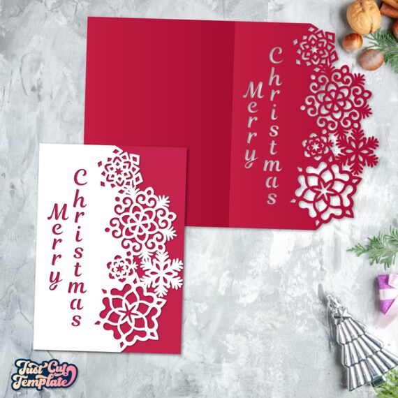 NEUSER PAPIER 200 biglietti di Natale formato DIN lungo, colore grigio, con alberi di Natale e