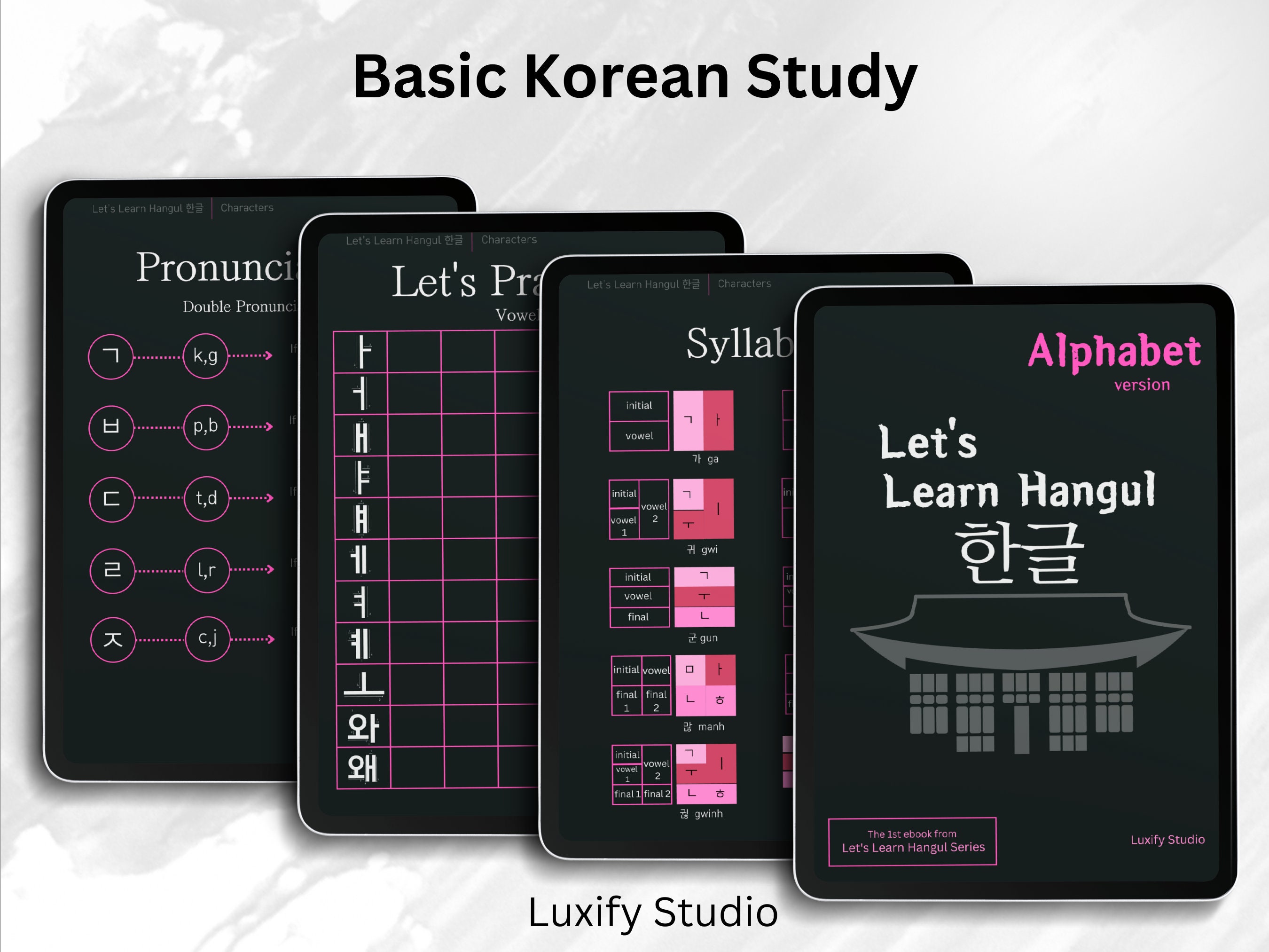 Learn Korean Book, Korean Study Beginner, Hangul Alphabet Chart, Korean