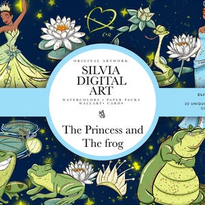 Prinzessin und der Frosch PNG Clipart, Prinzessin und der Frosch, Tiana Clipart, Prinzessin png, Tiana PNG Bundle, Tiana