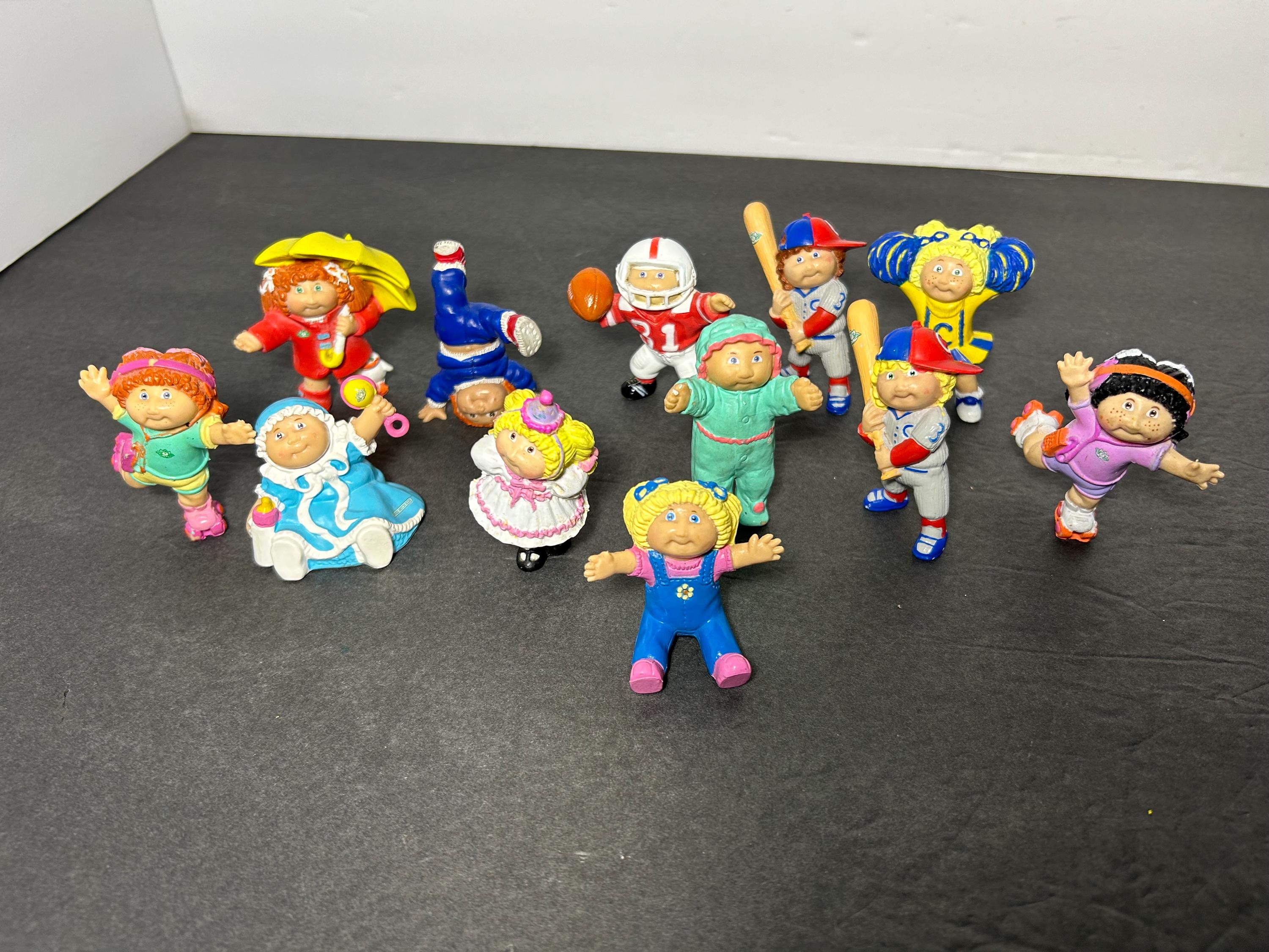 Cabbage Patch Kids ミニフィギュア セット17＋1スタンプ 1984 Cabbage Patch Kids PVC Figures Lot CPK 1.5”-2.5” Tall (B