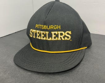 Pittsburgh Steelers Vintage 80s-90s Snap Back Adjustable AJD Truckers Hat NFL