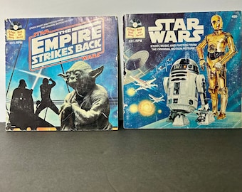70s-80s Star Wars Book and Record Lot 24 Page Read Along #450-451