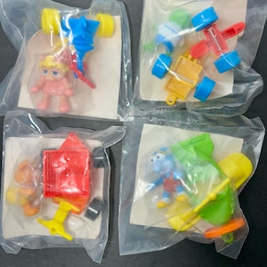 1990 Jim Henson Muppet Babies McDonald’s Happy Meal Toys Set Of 4 Complete Sealed