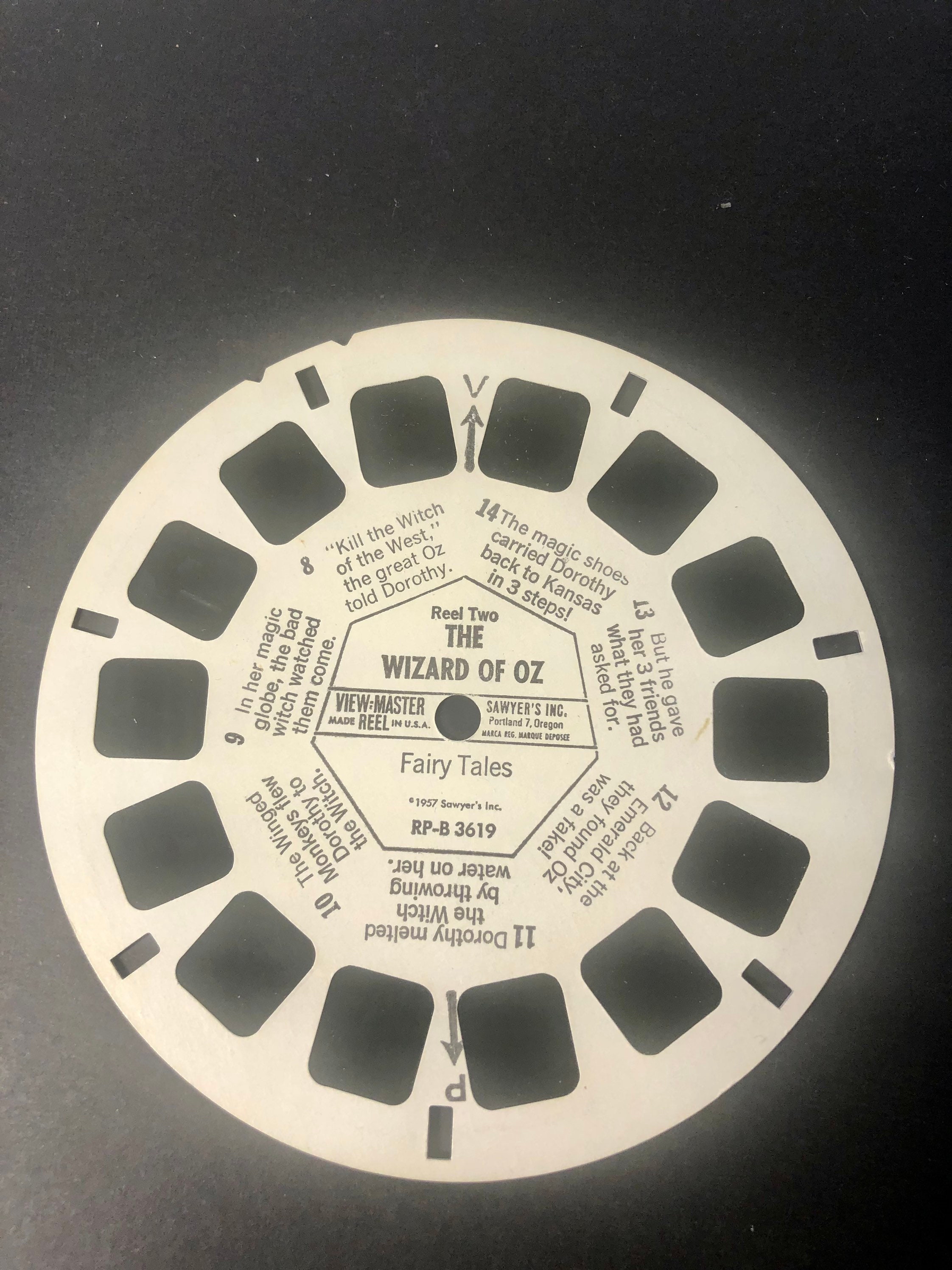 70s Sawyers View Master Made in USA GAF Wizard of OZ Reel 2 
