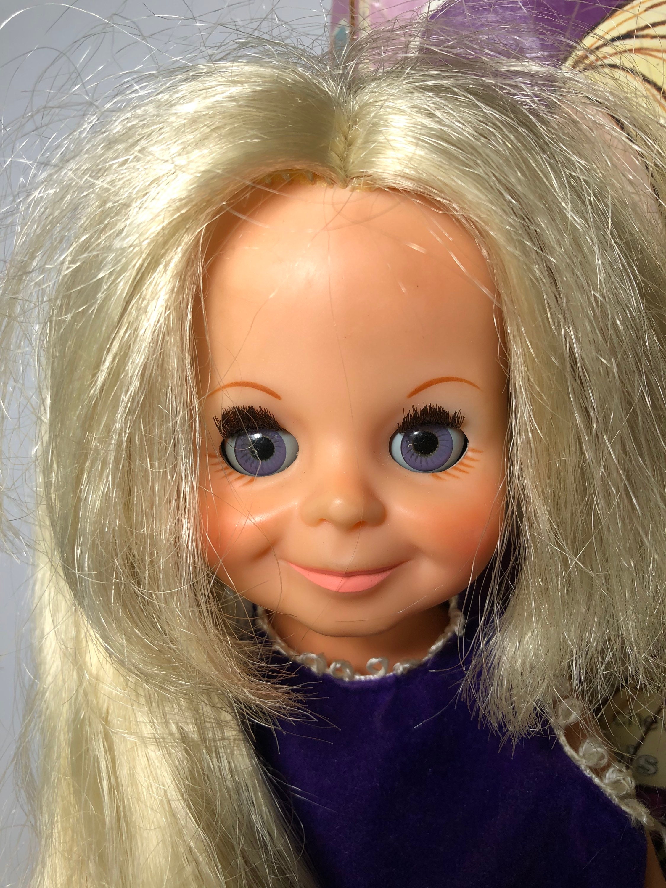 1970 Doll Chrissys Cousin VELVET Ideal Toys Hair That Grows Etsy